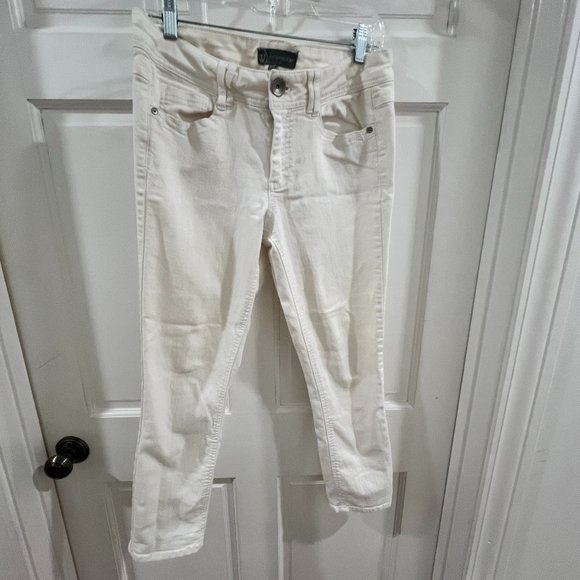 RtA (Road to Awe) button fly, distressed white skinny jeans, size 29 - Picture 1 of 10